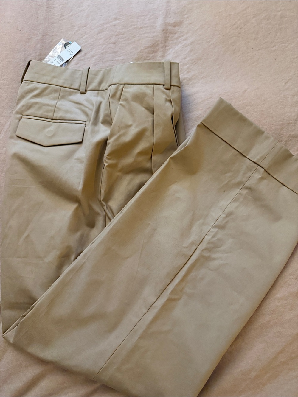 J.Crew Collection NWT Light Beige Essential Wide Leg Pant size 4